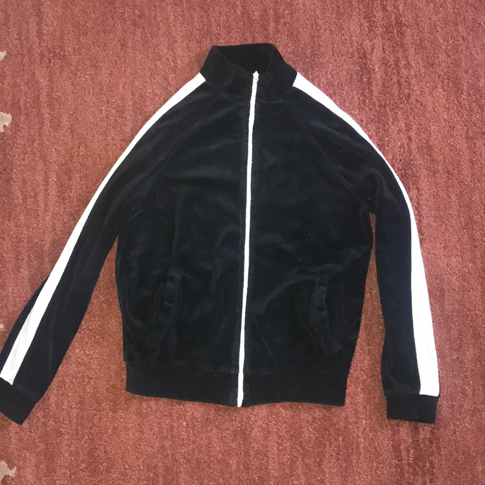 Black and white track suit jacket